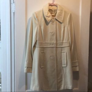 Beautiful boutique brand white Pea Coat